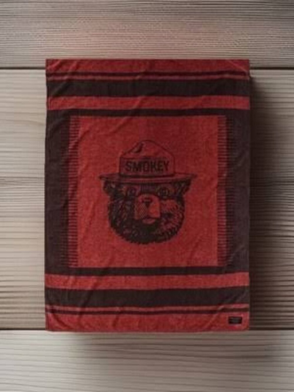 Filson - Smokey Bear 100% Cotton Blanket - Red Brown - 54" x 72" - Brand New